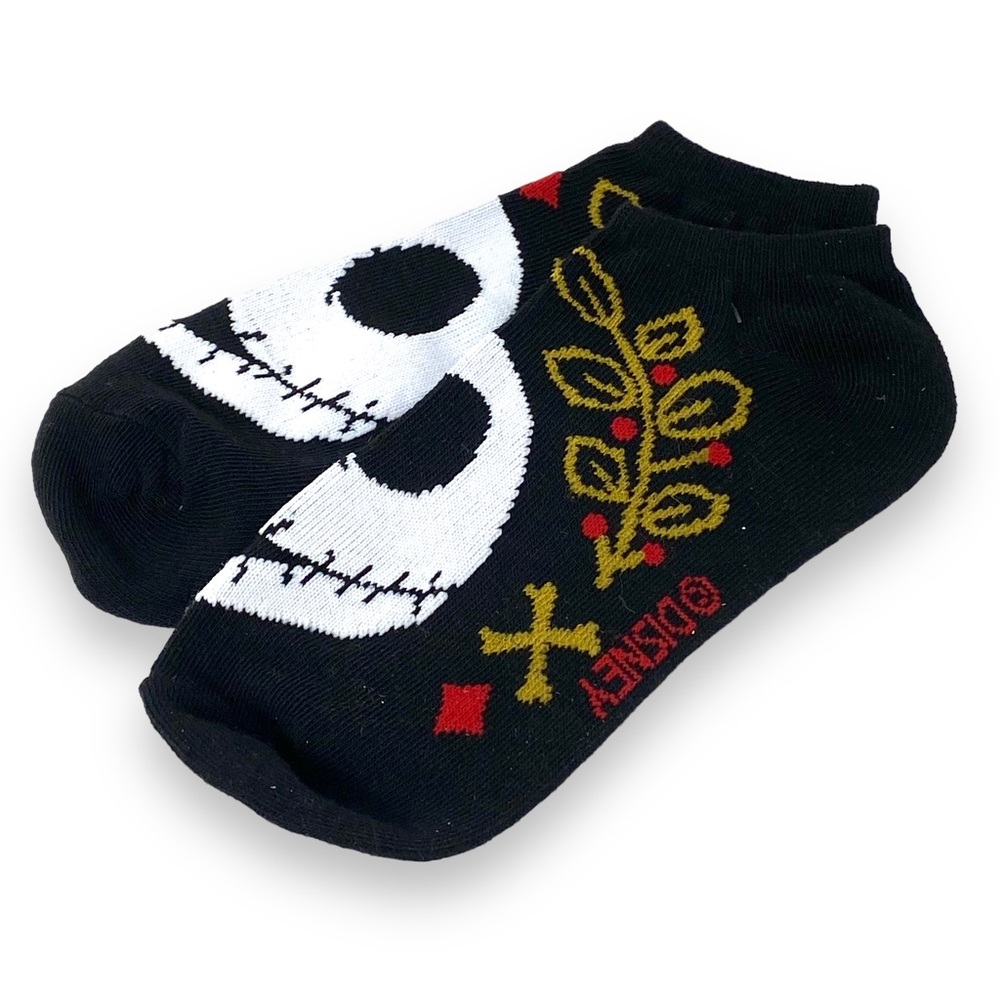 Tim Burton's The Nightmare Before Christmas Woman’s Holiday No Show Socks 1 Pair